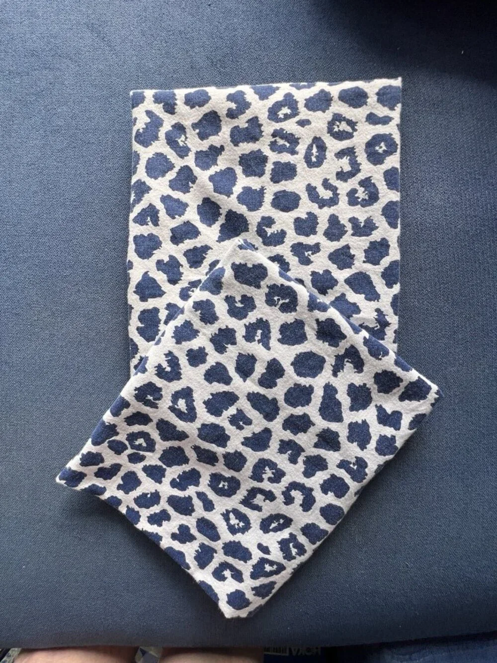 PR Ikea KVASTFIBBLA Pillowcases BLUE Wht Animal Print Leopard Cheetah STD Cotton